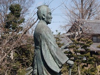 平田靭負　立像　大巻薩摩工事役館跡(岐阜県養老郡養老町大巻)