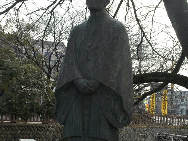 松尾芭蕉 奥の細道結びの地(岐阜県大垣市船町１)