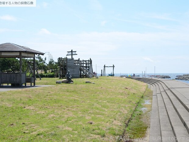 松尾芭蕉(まつおばしょう)[1644～1694年] 三重県伊賀市で生まれた俳人です。名は松尾宗房。諸国を旅しながら俳句をつくり、紀行文「野ざらし紀行」や「おくのほそ道」などをまとめました。