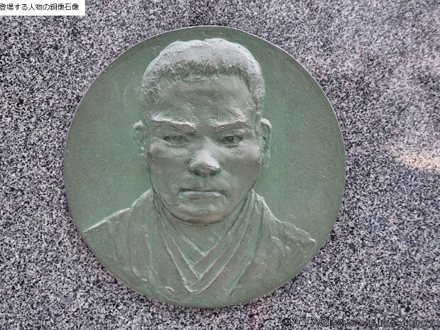 中岡慎太郎 維新の七志士銅像 (象山神社 長野県長野市松代町松代1502)