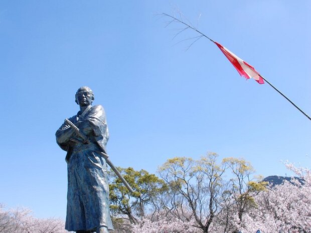 坂本龍馬 風頭公園（長崎県長崎市風頭町）