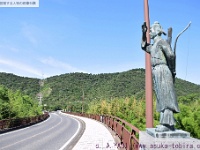 大海人皇子　雪野山大橋西欄干(滋賀県蒲生郡竜王町川守)