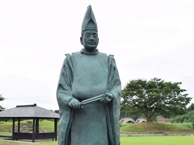 源義家(平安の風わたる公園 秋田県横手市金沢中野三貫堰４０５)