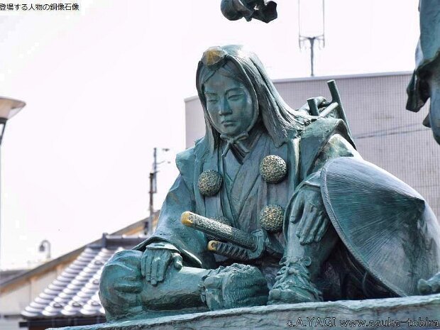 源義経 義経記如意の渡 伏木駅(富山県高岡市伏木古国府)