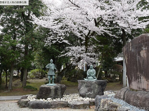 堀尾金助とその母 八釼社（愛知県丹羽郡大口町)