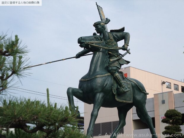 前田利家の妻・まつ あおなみ線荒子駅前（ 愛知県名古屋市中川区吉良町138-2)